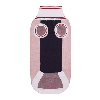 Halo Ava Knitted Dog Sweater L Navy/White