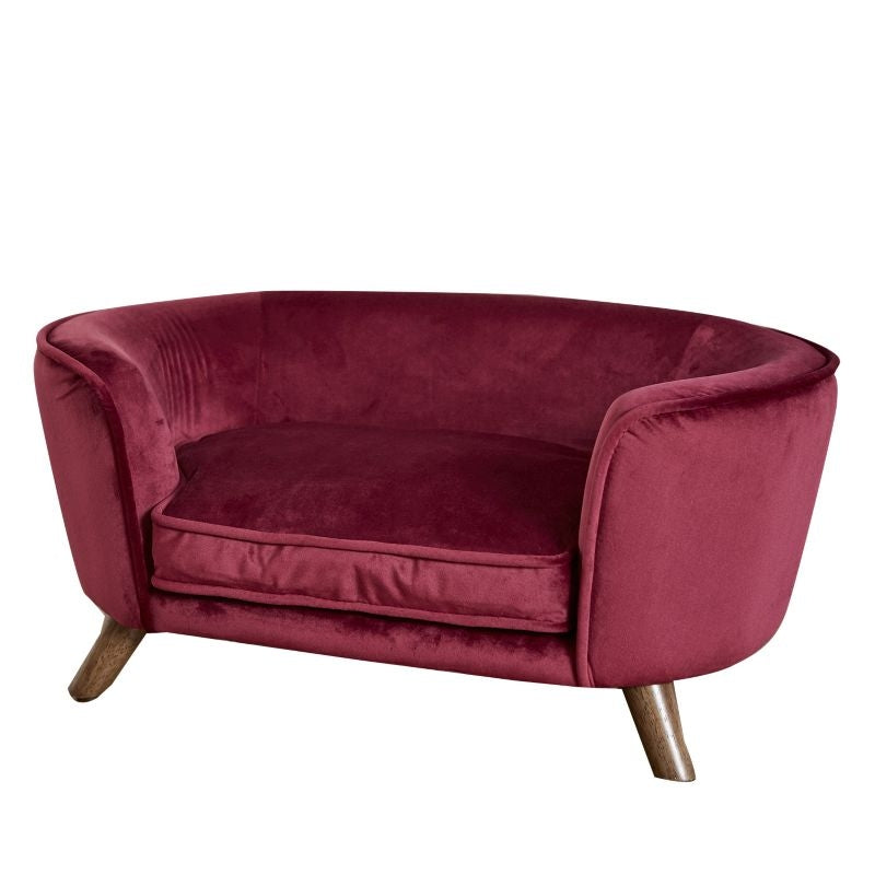 Enchanted Home Pet Romy Wine Pet Sofa