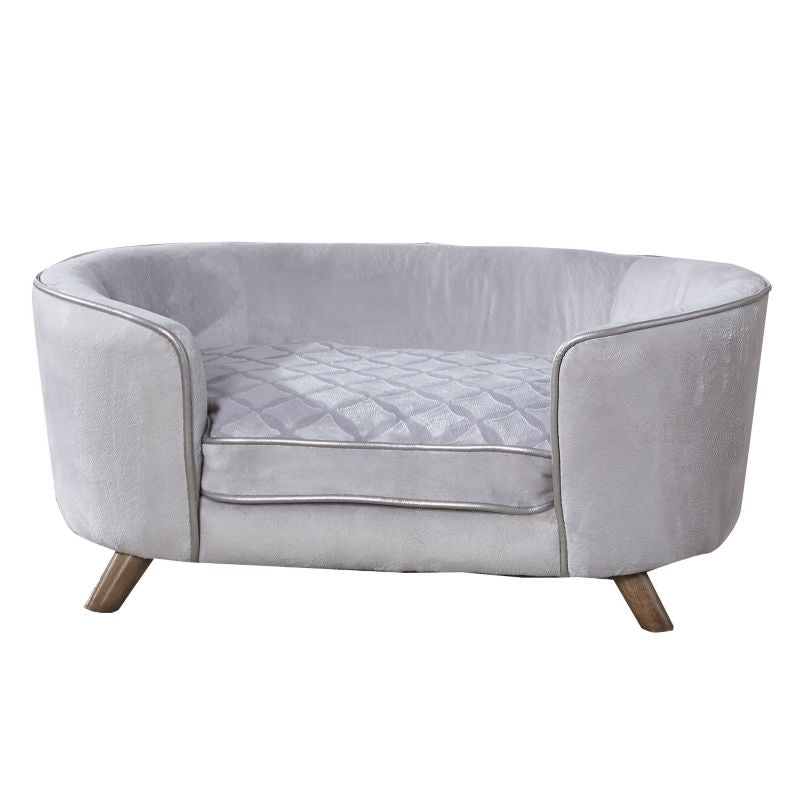 Enchanted Home Pet Quicksilver II Silver Pet Sofa
