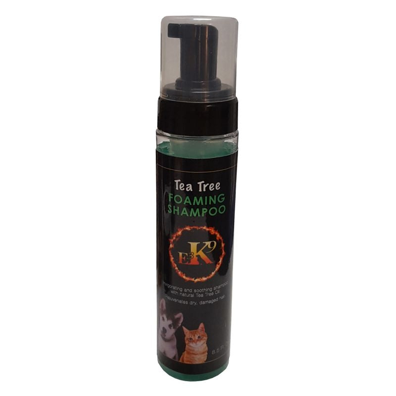 E3 K9 Tea Tree Foaming Pet Shampoo 8.5oz