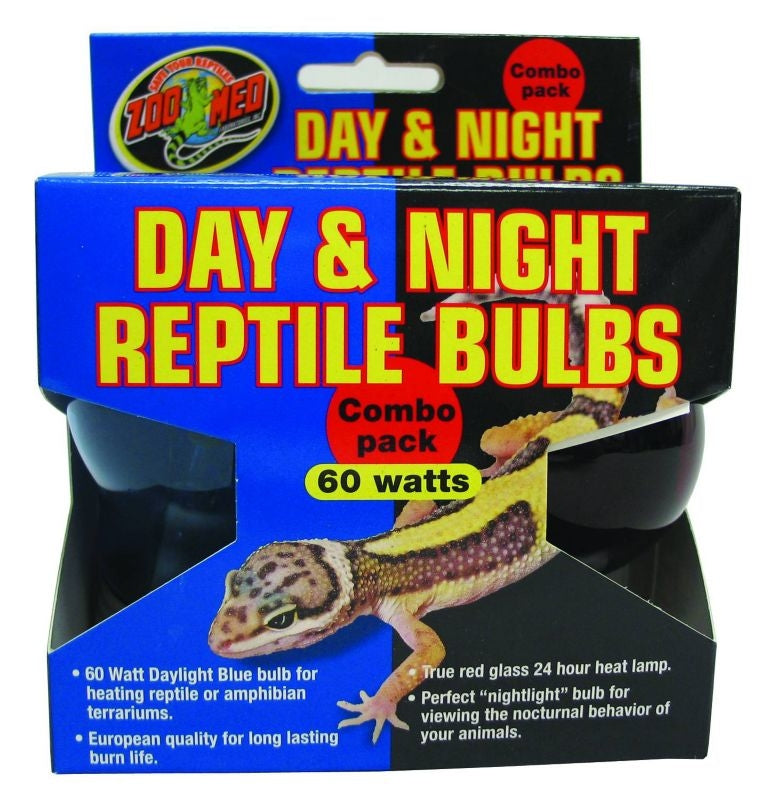 Zoo Med Day/Night Light Combo Pack 60 Watt