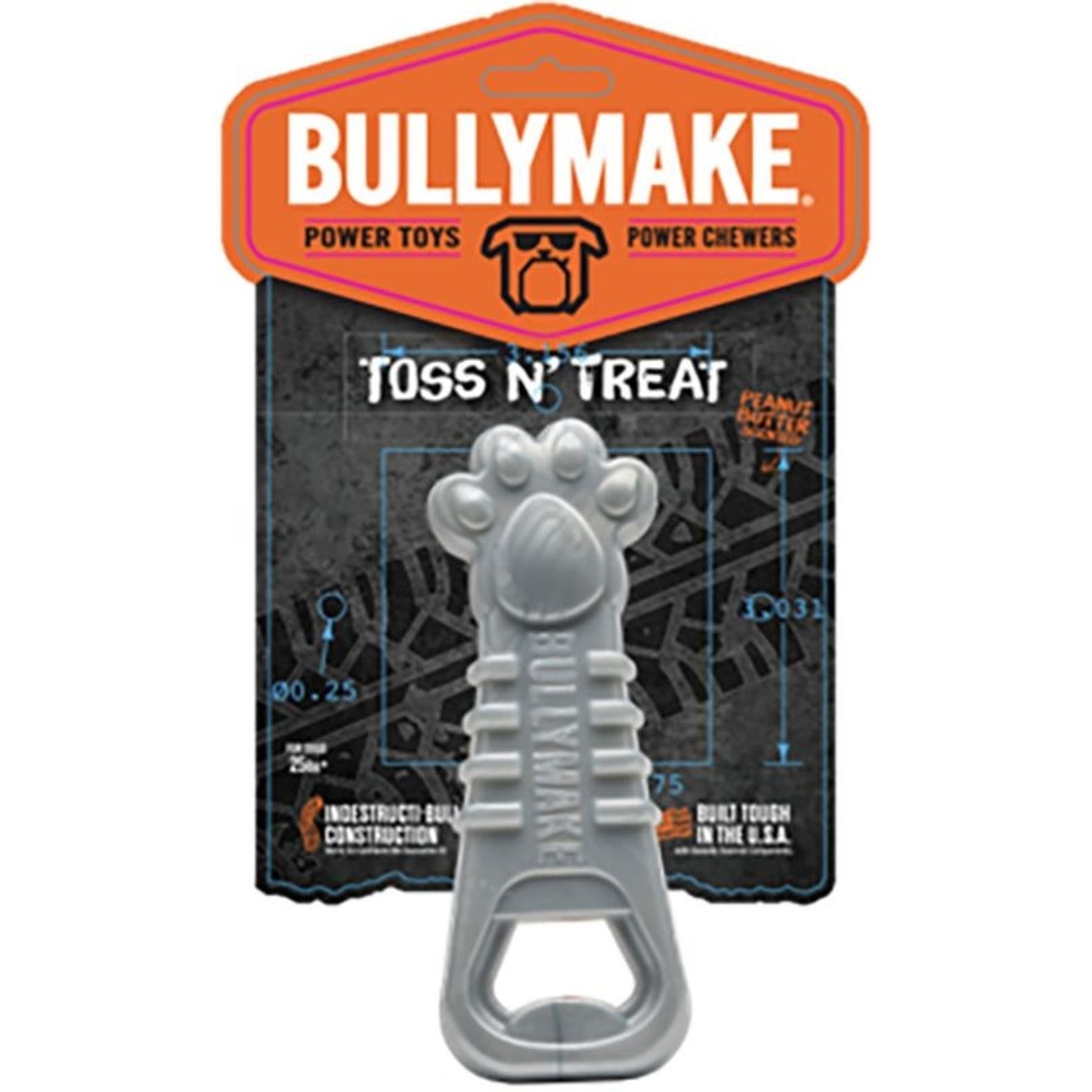 Bullymake Tough Chew Paw Opener Nylon Dog Toy