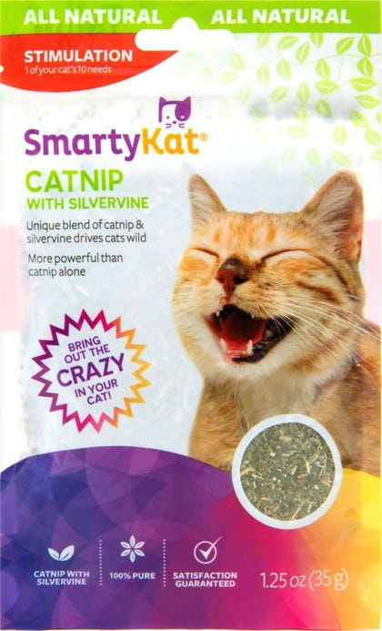 Smartykat Catnip With Silvervine Cat Attractant