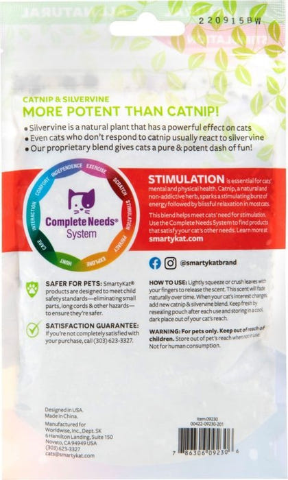 Smartykat Catnip With Silvervine Cat Attractant