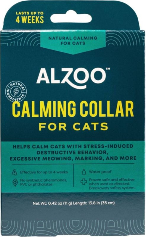 Alzoo Plant Based Calming Cat Collar 13.8Inl