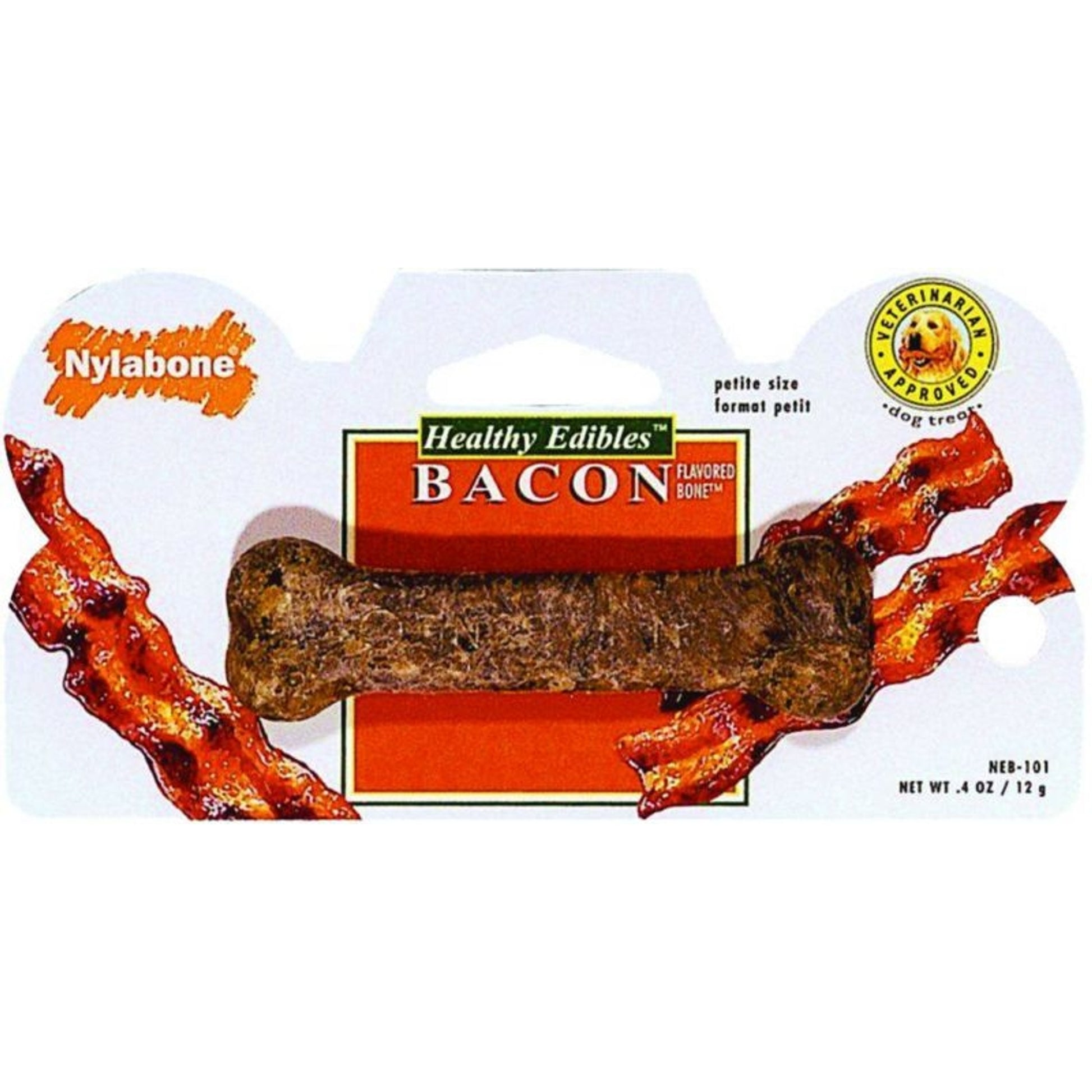 Nylabone Healthy Edibles Dog Bone Reg/2Pk RBeef