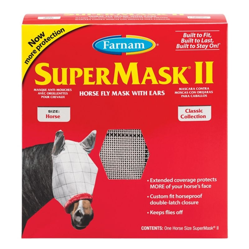 Supermask II Horse Fly Mask w Ears Classic