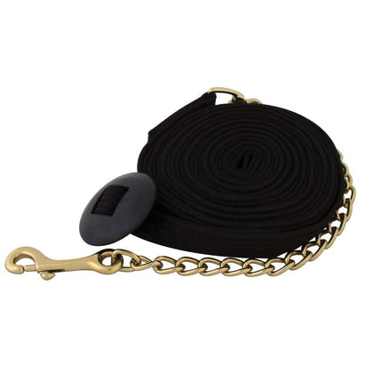 Basic Flat Cotton Web Lunge Line with Chain