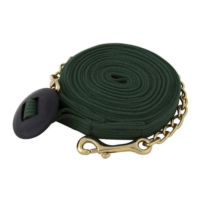 Basic Flat Cotton Web Lunge Line with Chain