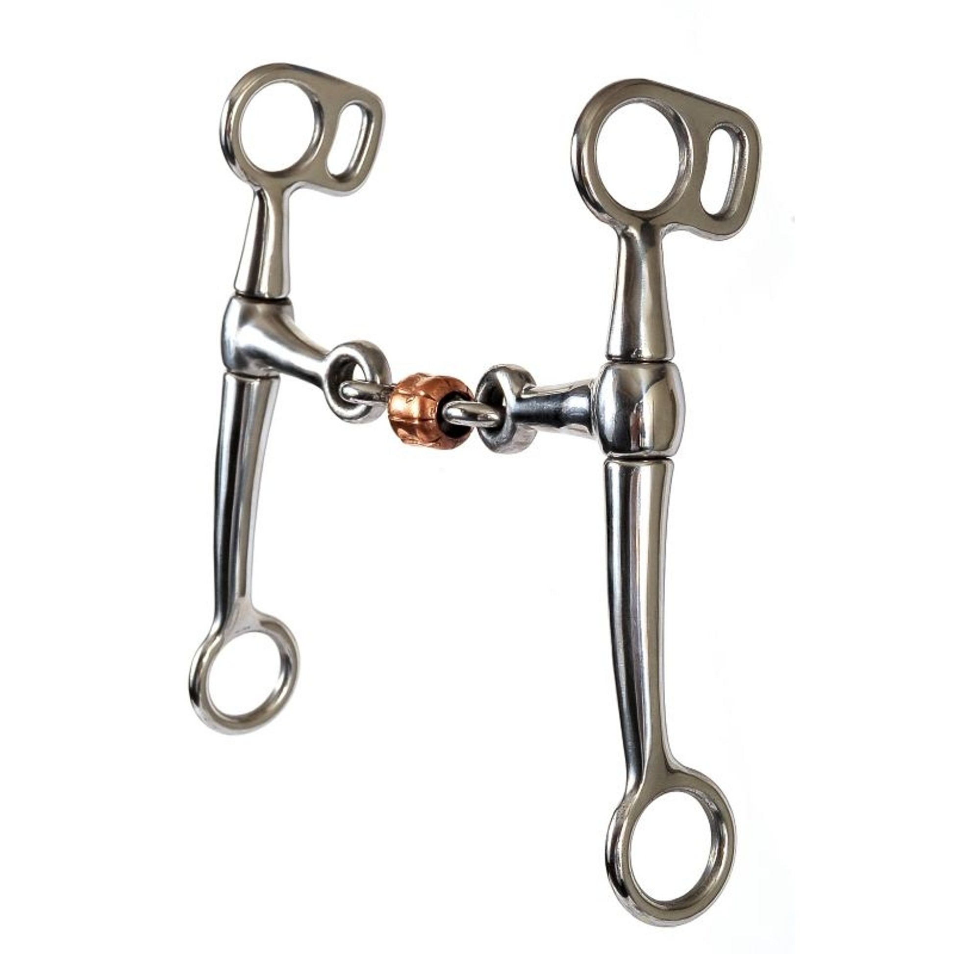 Western SS Copper Ring Dogbone Tom Thumb Bit