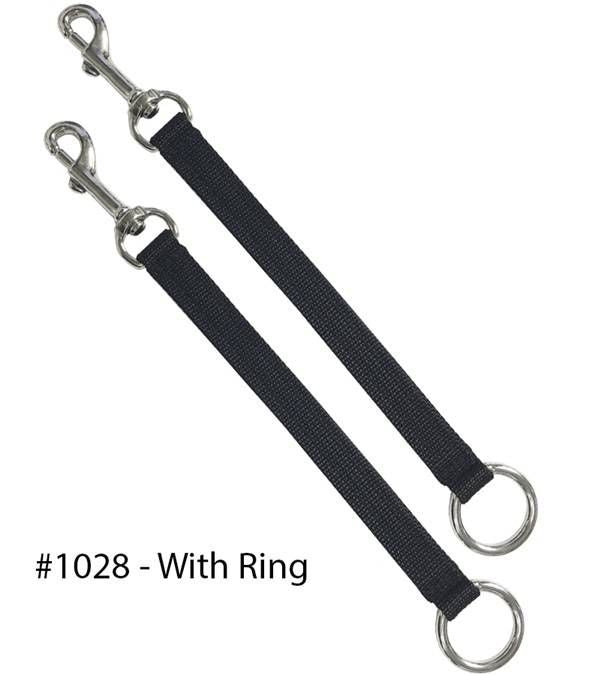 Jacks Coupler Safety Straps With Rings Black