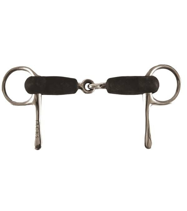 Jacks Soft Rubber Half Cheek Snaffle Bit