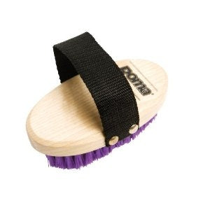 Roma Pony Wood Back Body Brush LG Blue