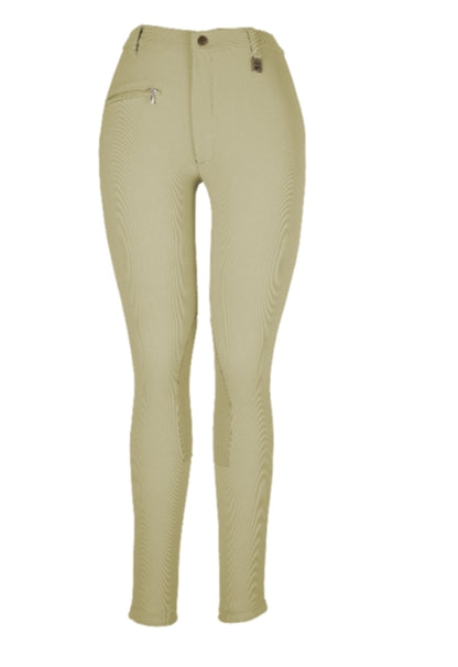 OPEN BOX Devon-Aire Ladies All-Pro Dev-Tek Ribbed Breeches - 24 Regular, Black
