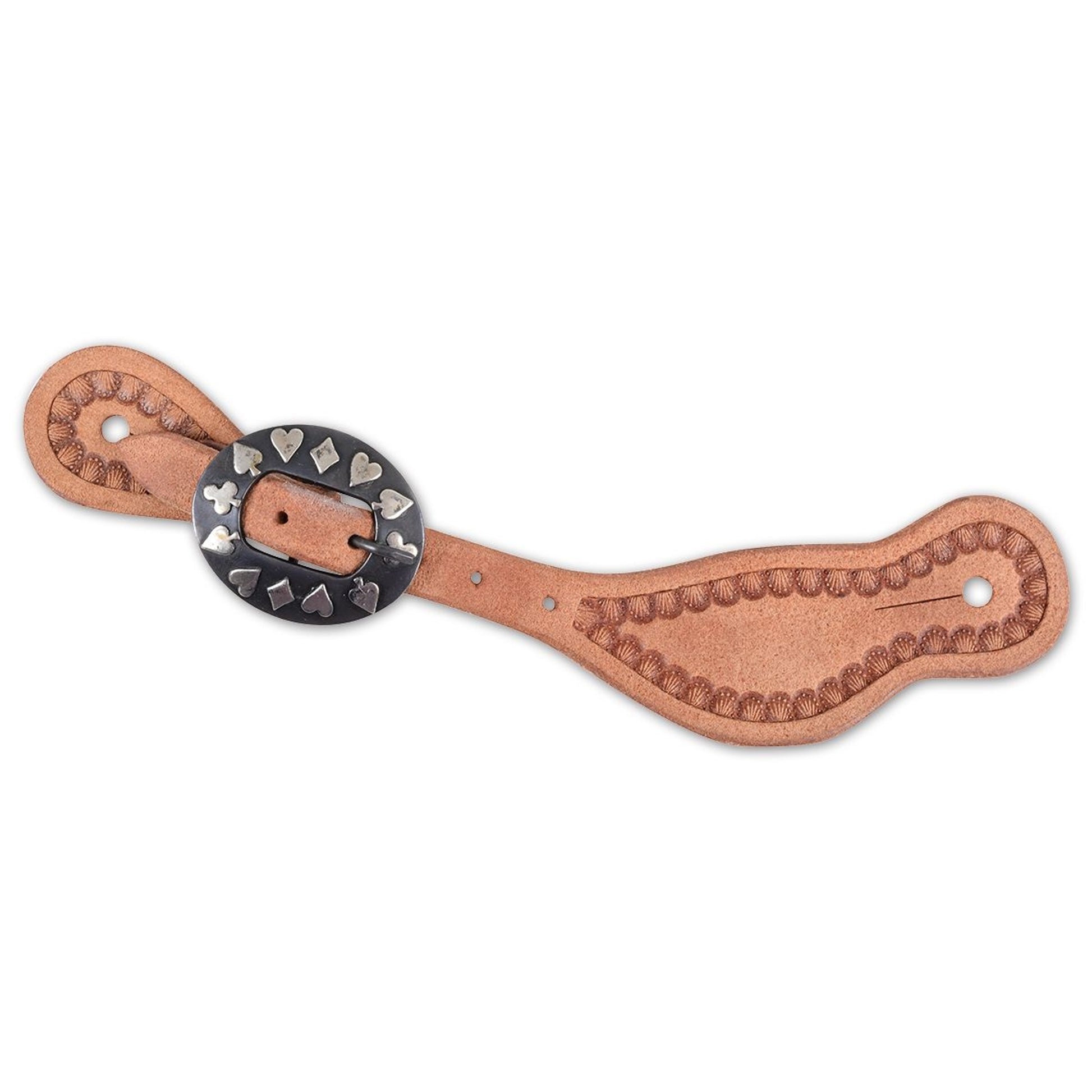 Martin Cowboy Spur Strap - Natural, Card Suit Buckle