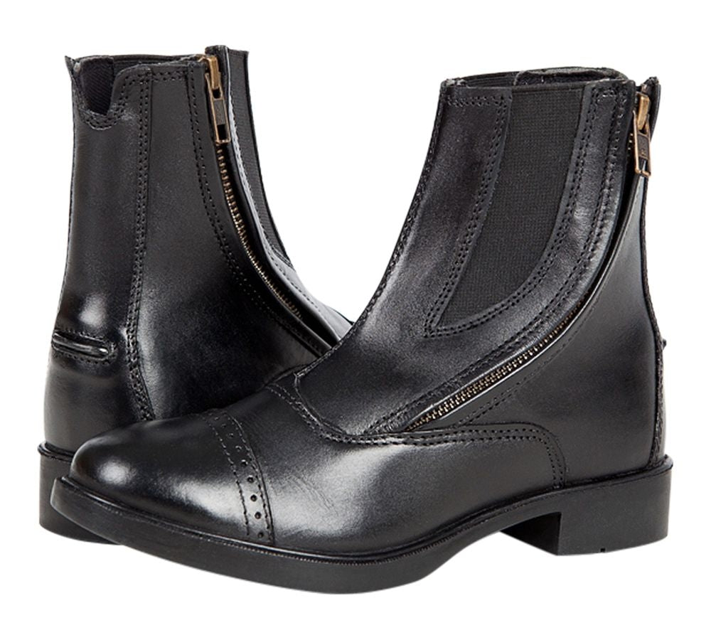 Daisy Side Zip Paddock Boots - Kids 12R Blk