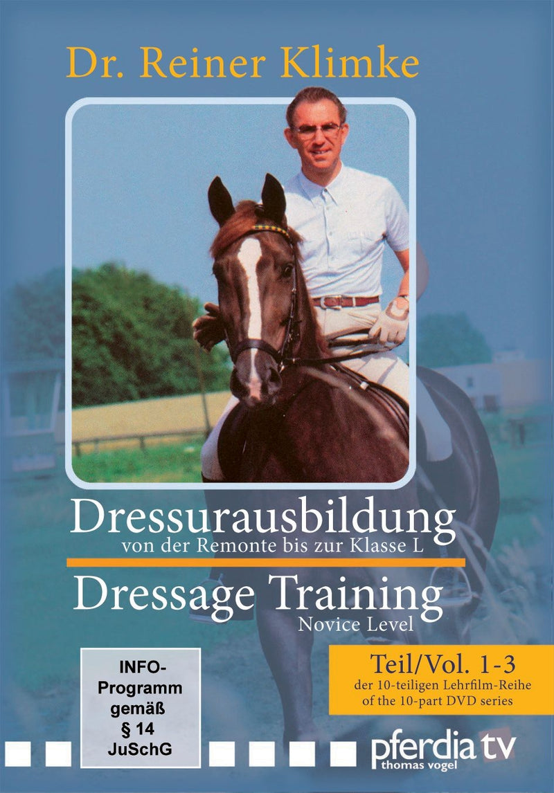 Dressage Training with Klimke, From Novice to Elementary Level DVD Volumes 1-3